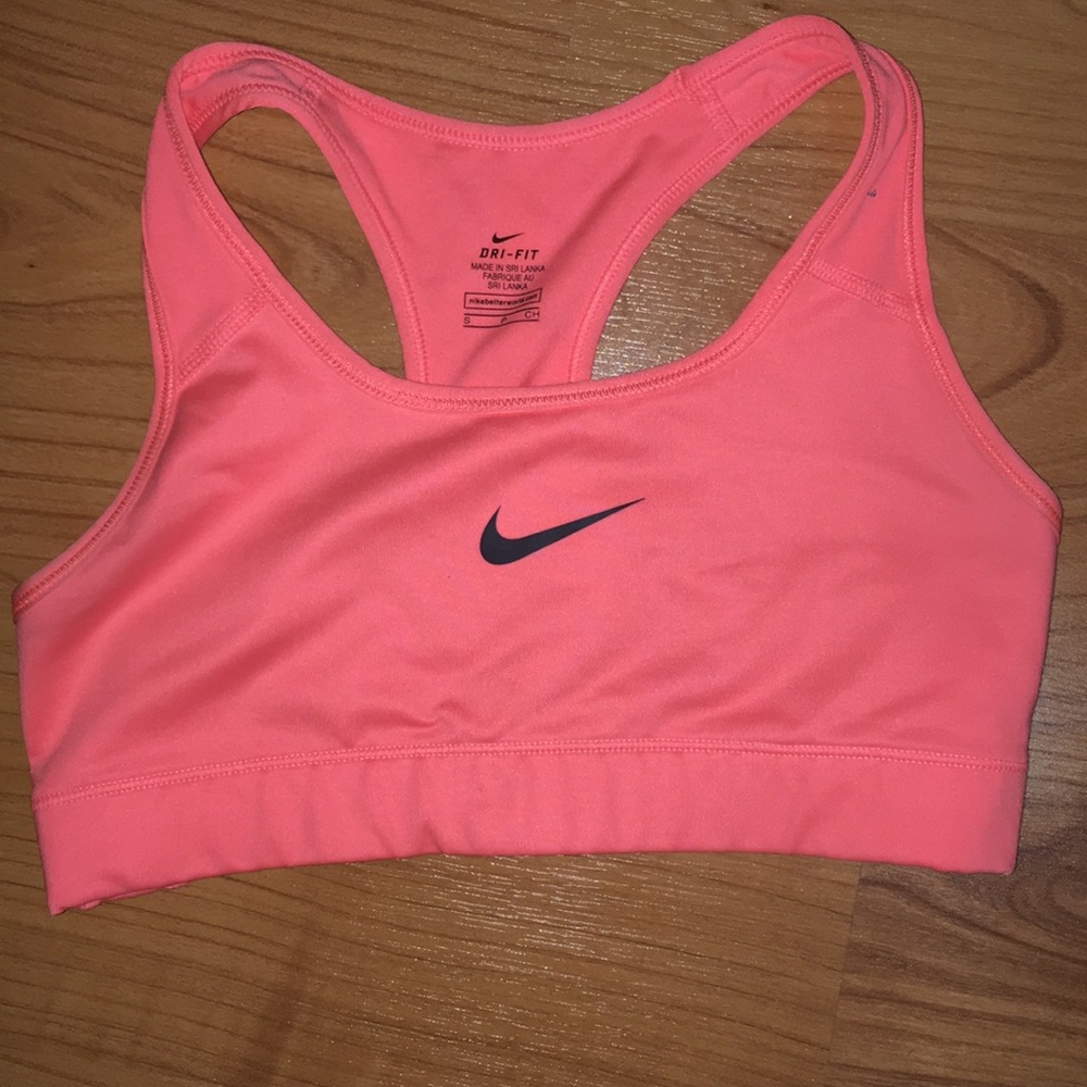 Orange Nike Sports Bra